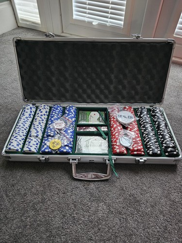Poker set aluminium - set, in