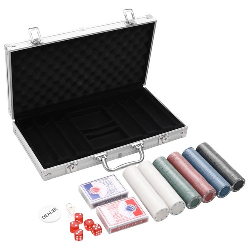 Poker chip set - poker, dealer
