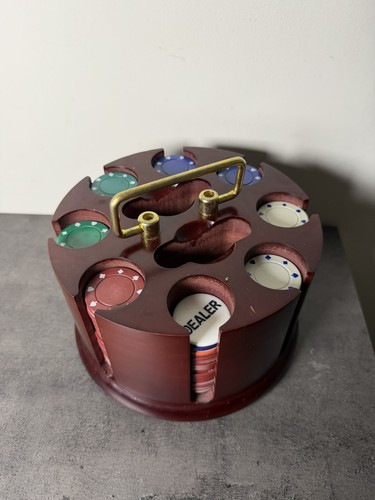 Poker casino wooden carousel - casino,