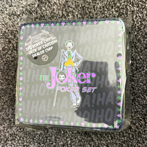 The joker poker set with - the,