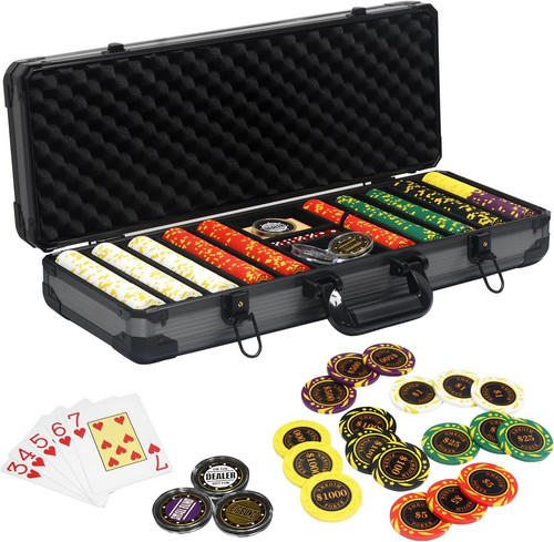 Premium 500 pce clay poker - premium,