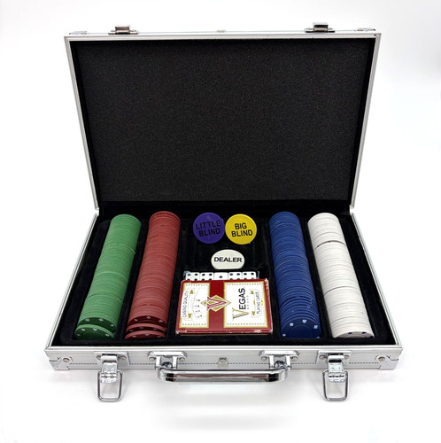 Poker chip set - chip, dice
