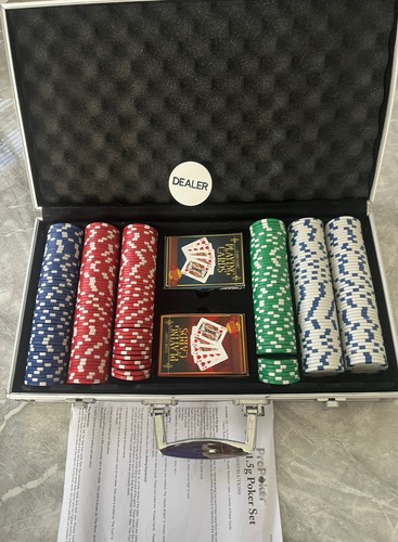 300pc poker set aluminium - poker,