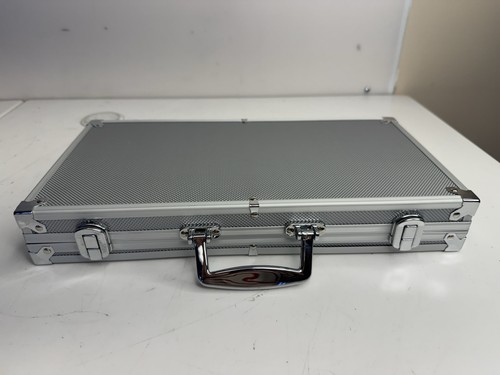 Empty aluminum poker chip case - poker,