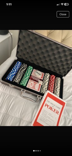 500 poker chip set - chip, aluminium