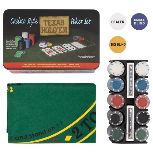 Poker chip set - poker, decks