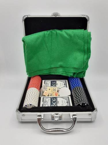 100 chip poker set - poker, aluminium