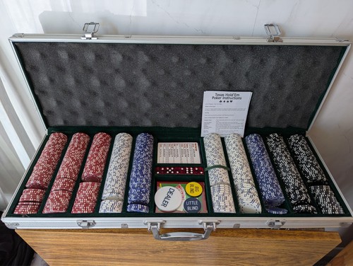 Poker set carry case - in,