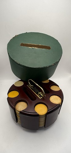 Vintage clay poker chip - vintage, set
