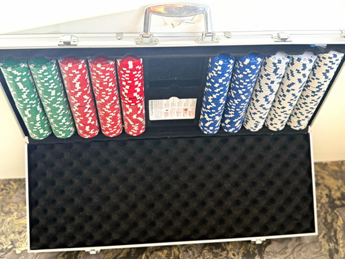 Poker chip set - poker, in