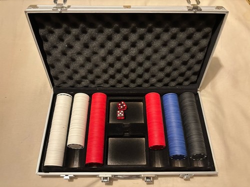 Poker chip set aluminium - chip, in