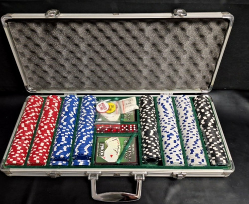 Poker chip set aluminium - poker, in