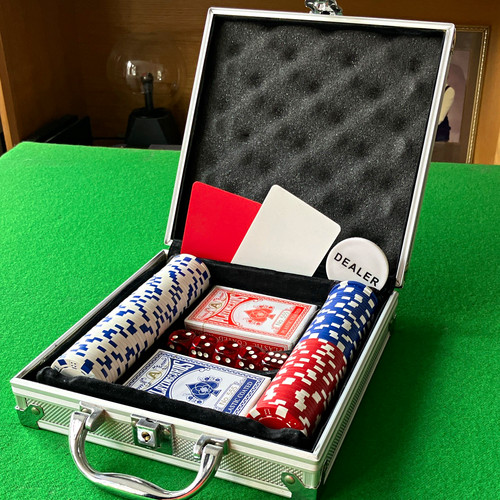 100 chip poker - chip, set,
